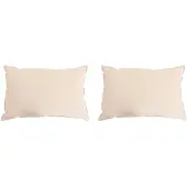 vidaXL Hoofdkussen 2 st 70 x 90 cm Alle seizoenen Kapokvezel Beige