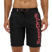 Superdry Boardshorts rood / zwart