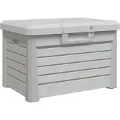 vidaXL Kussenbox 73x50,5x46,5 cm polypropeen grijs