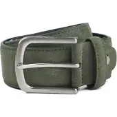 Suitable Riem Suède Leer Groen