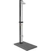 ML-Design Zonnedouche 35L met voetdouche en regendouchekop 217 cm Zilver/Zwart