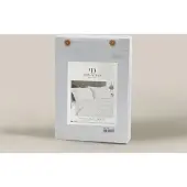 Primaviera Deluxe Hotelstripe dekbedovertrek - katoensatijn - wit - 140x220