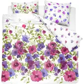 Cinderella dekbedovertrekset satijn 240x200/220 rosa purple