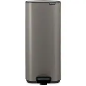 Brabantia Bo Pedaalemmer - 30 liter - Platinum