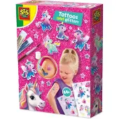 SES Creative unicorn tattoos en glitters