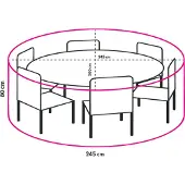 Coppens Winza Beschermhoes tuinset ovale tafel 240 -