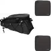 Trizand 25516 Waterdichte fietstas 16 l, set van 3 stuks, zwart