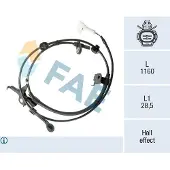 FAE 78572 Wielsnelheidssensor (ABS)