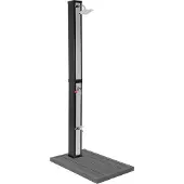 ML-Design Zonnedouche 40L met voetdouche en regendouchekop 217 cm Zilver/Zwart