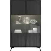 CALICOSY Vitrine 2 deuren h174 cm city
