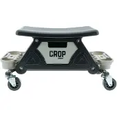 CROP Auto Detailing Creeper ZWART - Werkplaatskruk op Wielen