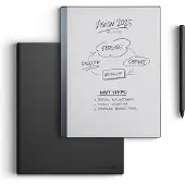 ReMarkable 2 met Leren Book Case Leer Zwart