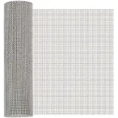 vidaXL Gaaswand 40 x 200 cm, 8 gaasstroken, roestvrij staal 201, zilver