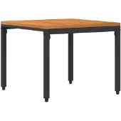 vidaXL tuinmeubelset 3 st Zwart en Turkoois poly rattan