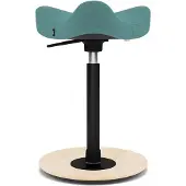 Varier Stokke Move Compact zadelkruk, Turquoise/Naturel Revive - ergonomisch