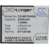 123accu Mobistel BTY26188 accu (2000 mAh, huismerk)