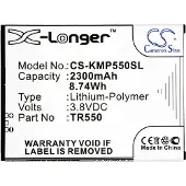 Cameron Sino Kazam TR550 / TR550-XDSCB0000044 accu (2300 mAh, huismerk)