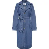 ONLY Tussenmantel blauw denim