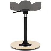 Varier Stokke Move Compact zadelkruk, Donkergrijs/Naturel Revive - ergonomisch