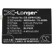 123accu OPPO BLP639 accu (4000 mAh, huismerk)