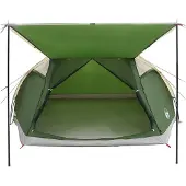 vidaXL Huisje Tent 8-persoons Groen Polyester en Staal