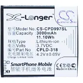 123accu Coolpad CPLD-318 accu (3000 mAh, huismerk)