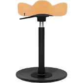 Varier Stokke Move Compact zadelkruk, Mandarijn/Zwart Revive - ergonomisch