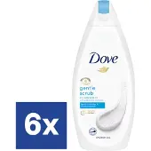 Dove Gentle Scrub Douchegel - 6 x 225 ml