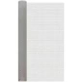 vidaXL Gaaswand 100 x 500 cm, 6 gaaspanelen, roestvrij staal, zilver
