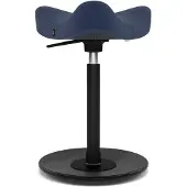 Varier Stokke Move Compact zadelkruk, Blauw/Zwart Revive - ergonomisch