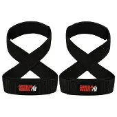 Gorilla wear Figure 8 Lifting Straps - Zwart - L/XL