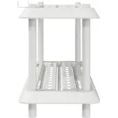 vidaXL Plankenunit 2-laags 100 x 40 x 55,5 cm PP Wit
