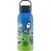 24Bottles Drinkfles blauw / groen