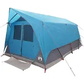 vidaXL Tunneltent met dak Blauw 10-persoons Polyester en Staal