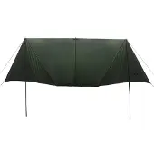 vidaXL Voertuigluifel Legergroen 500 x 515 x 215 cm Polyester en Staal