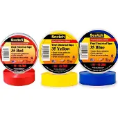 3M SCOTCH TAPE 3 Stuks !!! ROOD + BLAUW + GEEL 20 meter/rol