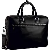 Leonhard heyden Montreal Koffer Leer 40 cm zwart