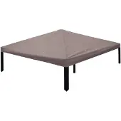 vidaXL Tuinpaviljoenhoes 300 x 300 cm Taupe Polyester en Staal