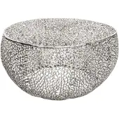Invicta Filigraan design salontafel ABSTRACT BLAD 80cm zilver handgemaakt - 40286