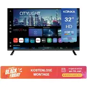 KONKA DLED 32 inch (80 cm) Smart TV - 720p HD, webOS Hub, HDR10, Dolby Audio, Airplay, LG Channels, WiFi, Bluetooth, HDMI eARC, Tuner DVB-T/T2/C/S/S2, Energieklasse E, KDG32YR682ANTS