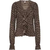 ONLY Blouse 'ONLKafie' bruin / wolwit