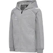 Hummel Sportief sweatvest 'Move 2.0' grijs gemêleerd / wit