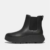 FitFlop Fit Flop Dames/Dames F-Mode Leren Flatform Chelsea Laarzen (Zwart)