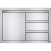 Napoleon Grills Inbouwdeur en drie laden combinatie klein (100x71 cm) Napoleon Grill