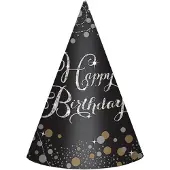 Amscan Feesthoedjes Verjaardag Happy Birthday 8 stuks