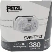 Petzl Swift LT White E102AB01 wit, oplaadbare hoofdlamp, 380 lumen