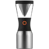Asobu Cold Brew Koffiekan, zilver, 1,1 liter