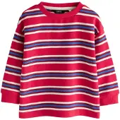 Next Shirt blauw / grenadine / donkerrood / wit