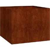 vidaXL Plantenbak roestig 100x100x80 cm weervast staal
