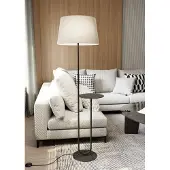 Emibig Vloerlamp Hotel, zwart, Woon-/ Eetkamer, metaal, Modern, vloerlamp